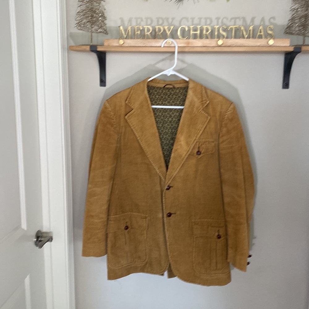 VINTAGE 70s Towncraft corduroy blazer